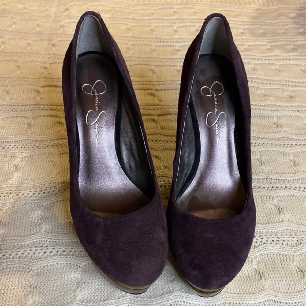 Jessica Simpson Purple High Stiletto Heels